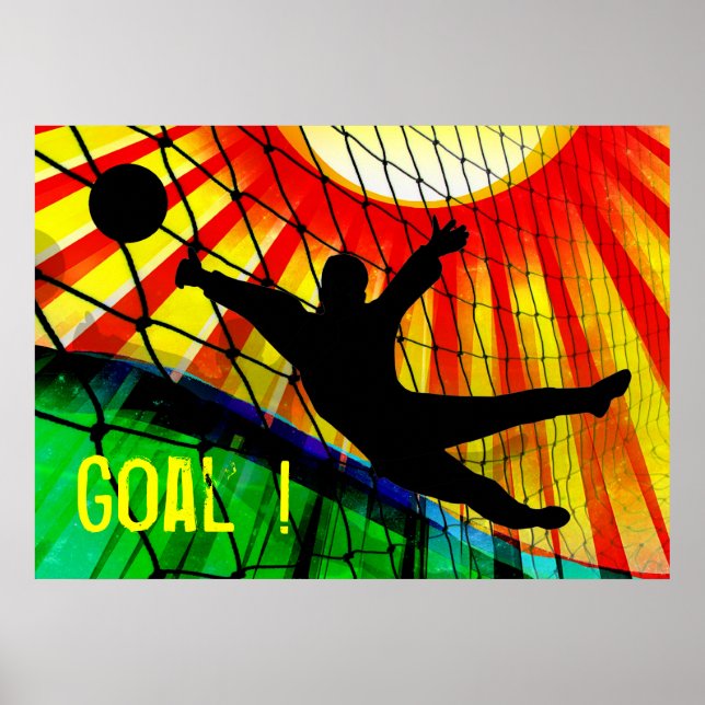 Affiche Sunburst and Net Soccer Goalie (Devant)