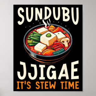 Affiche Sundubu Jjigae Nourriture Asiatique Asien Cuisine