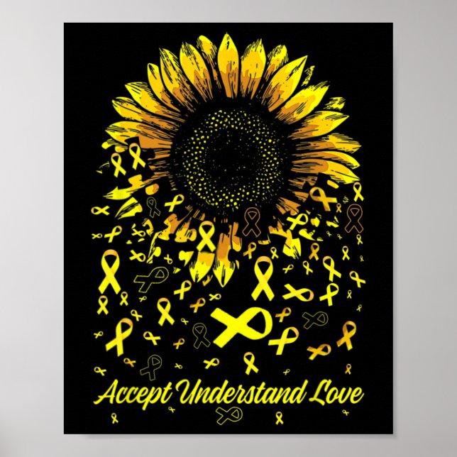 Affiche Sunflower Accepter Comprendre l'amour Cancer de l' (Devant)