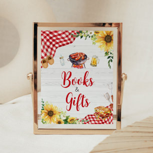Affiche Sunflower BBQ Baby showers Livres et cadeaux