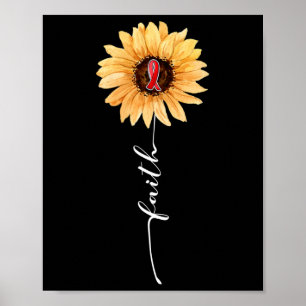 Affiche Sunflower Bourgogne Ruban Cerveau Aneurie Sensibil