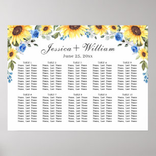 Affiche Sunflower Eucalyptus 10 Tables CADRE