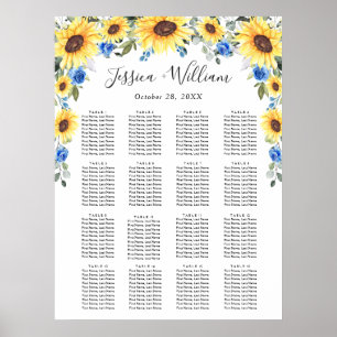 Affiche Sunflower Eucalyptus 16 Tables CADRE