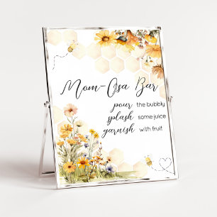 Affiche Sunflower Little Honey Baby shower Maman Osa Bar