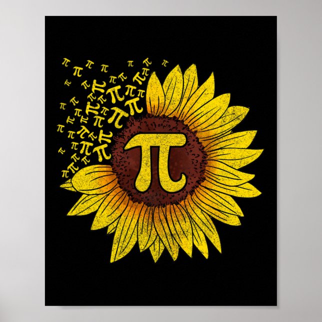 Affiche Sunflower Math Chemise de l'enseignant Nerd (Devant)