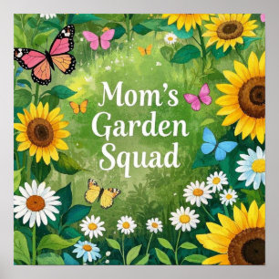 Affiche Sunflower Mère's Day Garden Squad
