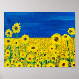 Affiche Sunflower Print