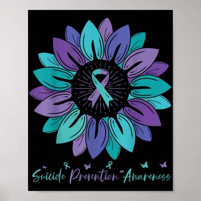 Affiche Sunflower Suicide Prevention Awareness Month  (Devant)