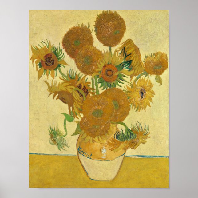 Affiche Sunflowers 1888 par Vincent van Gogh (Devant)