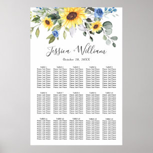Affiche Sunflowers Eucalyptus 15 Tables CADRE