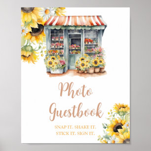 Affiche Sunflowers Market Fête des mariées Photo Livre d'o