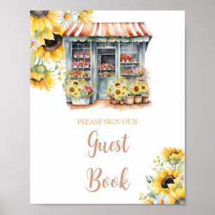 Affiche Sunflowers Off The Market Fête des mariées Livre D