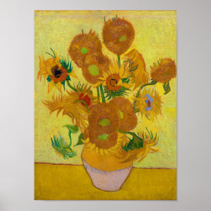 Affiche Sunflowers, Vincent van Gogh, 1889