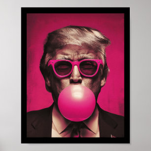 Affiche Sungels roses Trump Bubble Gum
