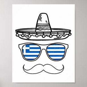 Affiche Sungles grecs de Pâques Cinco De Mayo Mexicain 202