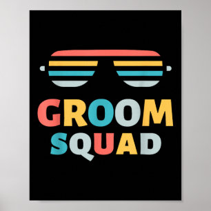 Affiche Sungles Groom Squad Jow Crew Getaway Mariage Funn
