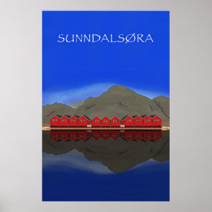 Affiche Sunndalsøra Nordmøre Norvège