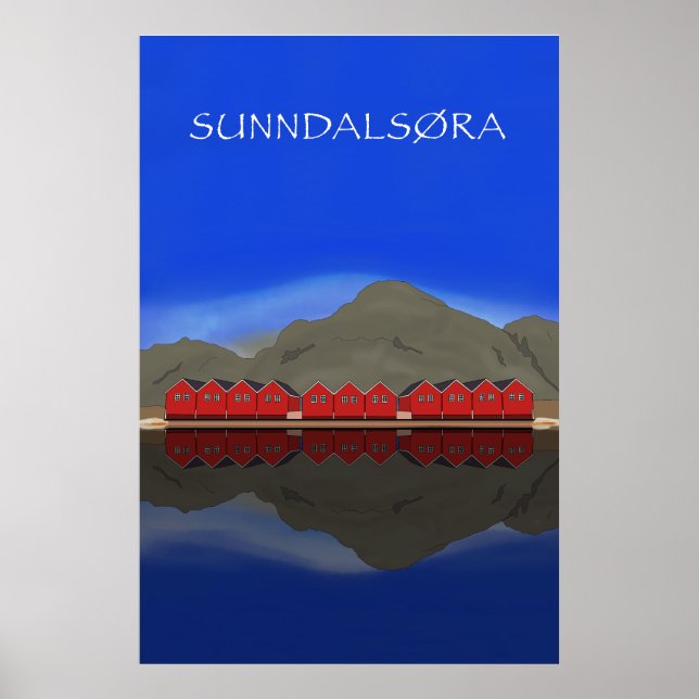 Affiche Sunndalsøra Nordmøre Norvège (Devant)