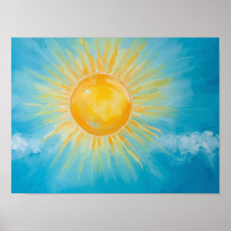 Affiche Sunny Blue Sky Art