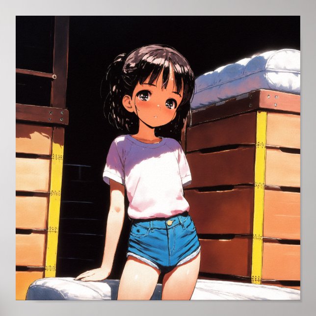 Affiche Sunny Day Anime Girl (Devant)
