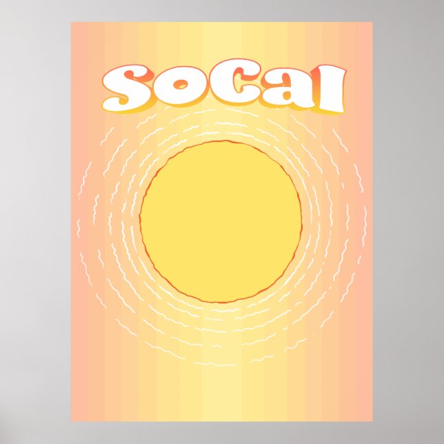 Affiche Sunny SoCal (Devant)
