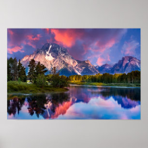 Affiche Sunrise at Oxbow Bend