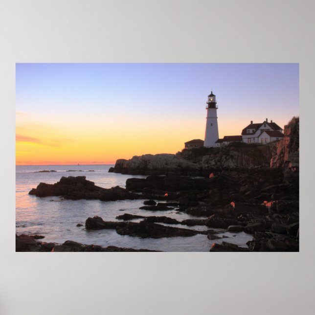 Affiche Sunrise at Portland Head Lighthouse (Devant)