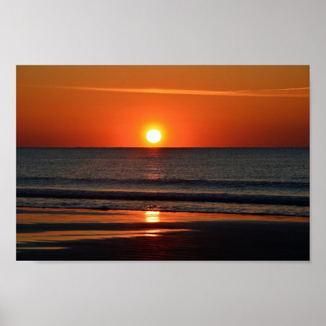 Affiche Sunrise Beach de Seabrook Island (Devant)