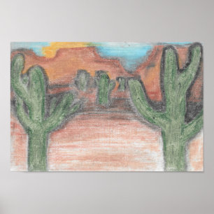 Affiche Sunrise du désert