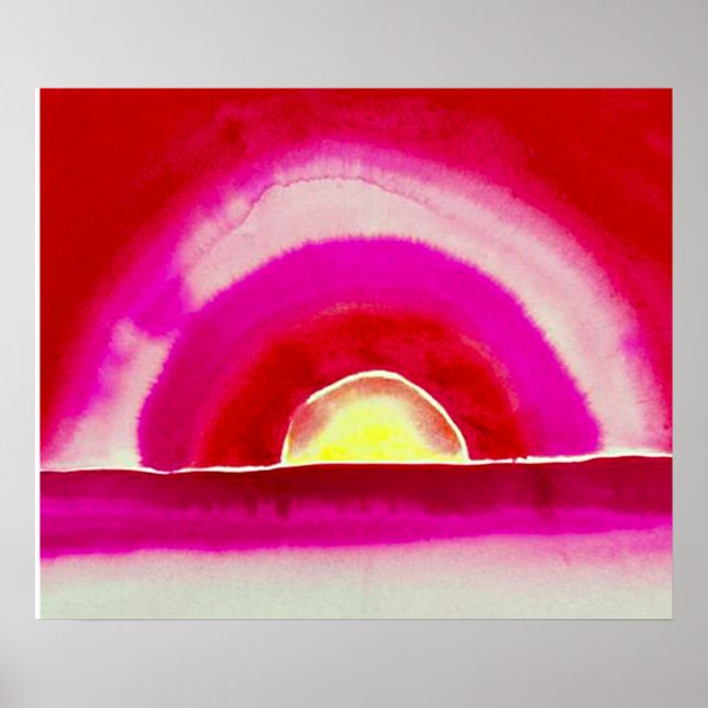 Affiche Sunrise, Georgia O'Keeffe, (Devant)