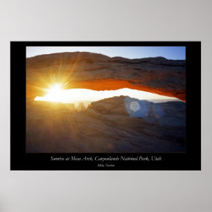 Affiche Sunrise Mesa Arch Canyonlands National Park Utah