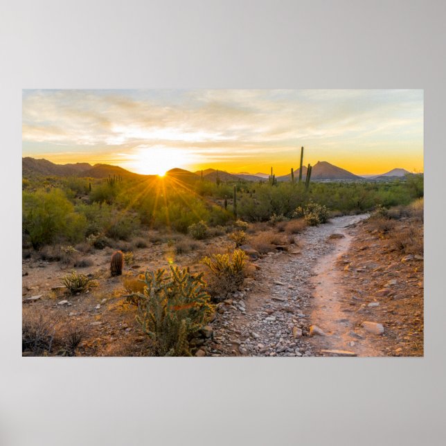 Affiche Sunrize Over Arizona Trail (Devant)