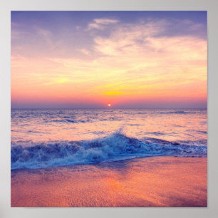 Affiche Sunset beach samoa