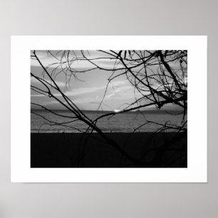 Affiche Sunset Beyond Black and White Photography