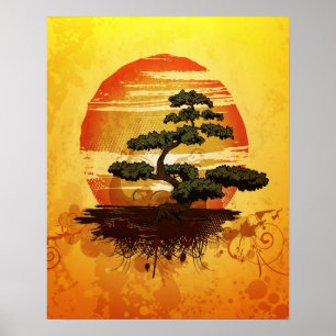 Affiche Sunset de Bonsai Tree