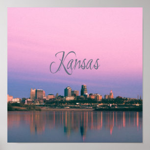 Affiche Sunset de la ligne Sky de Kansas City