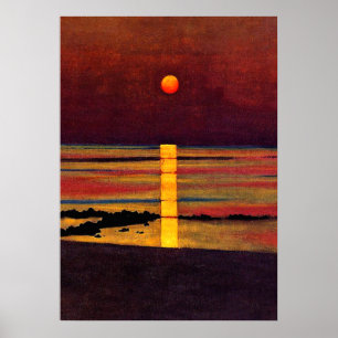 Affiche Sunset, fine art painting