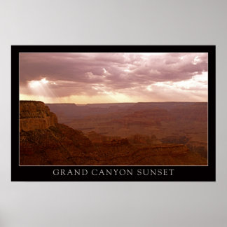Affiche Sunset Grand Canyon