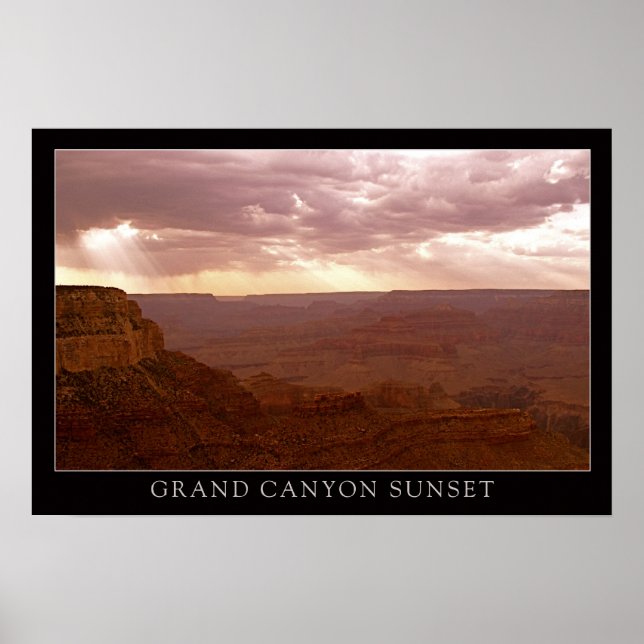Affiche Sunset Grand Canyon (Devant)