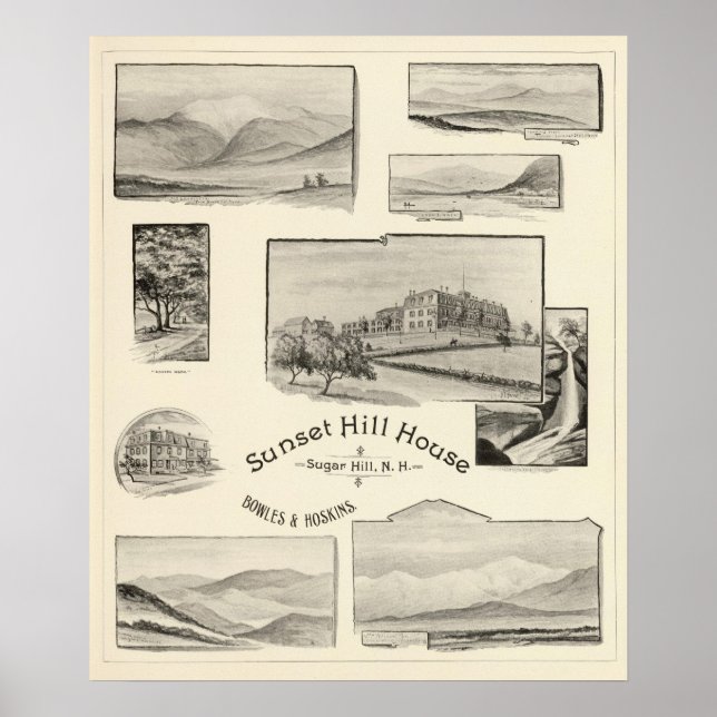 Affiche Sunset Hill House, Sugar Hill, NH (Devant)