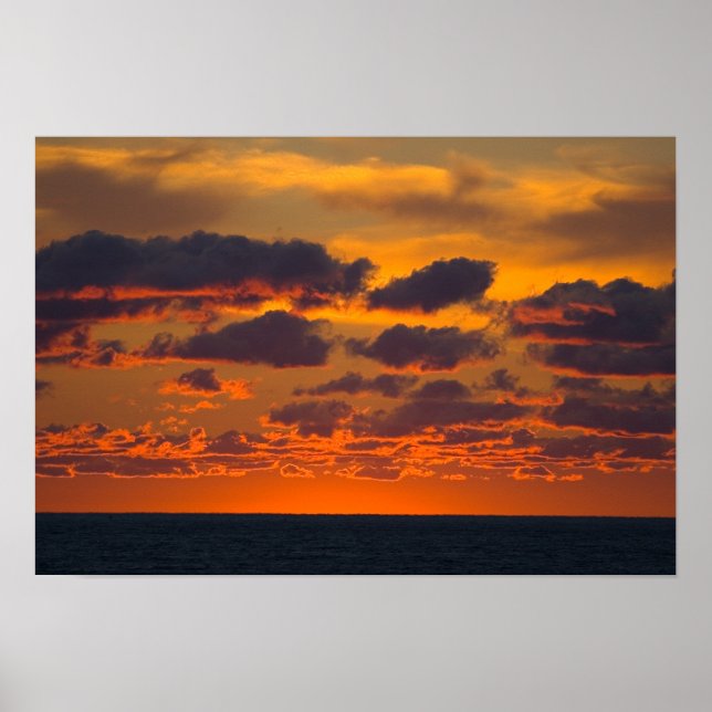 Affiche Sunset, Ludington, Michigan (Devant)