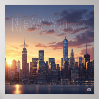 Affiche Sunset New York