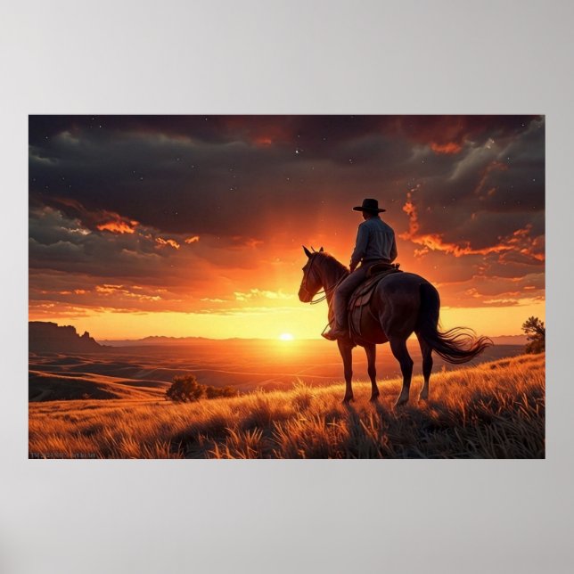 Affiche Sunset occidental (24 x 36) (Devant)