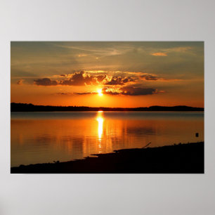 Affiche Sunset Over Lake Thurmond