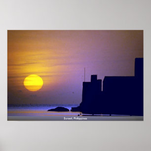 Affiche Sunset, Philippines