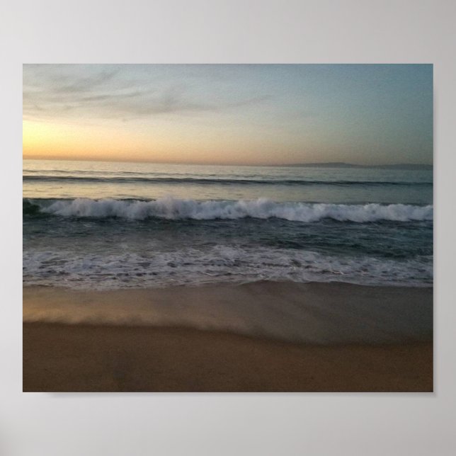 Affiche Sunset plage (Devant)