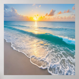 Affiche Sunset plage