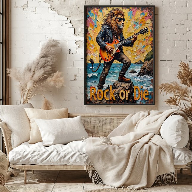 Affiche Sunset Shred : Riff côtier du lion (Créateur téléchargé)