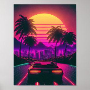 Affiche Sunset Sprint : Synthétise la Skyline