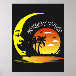 Affiche Sunset Strip vintage 
